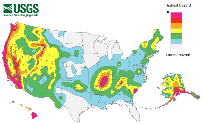 earthquake emergency preparedness map risk