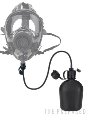 drinking tube gas mask prepper respirator