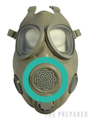 best prepper gas mask respirator Voice emitter exhale valve