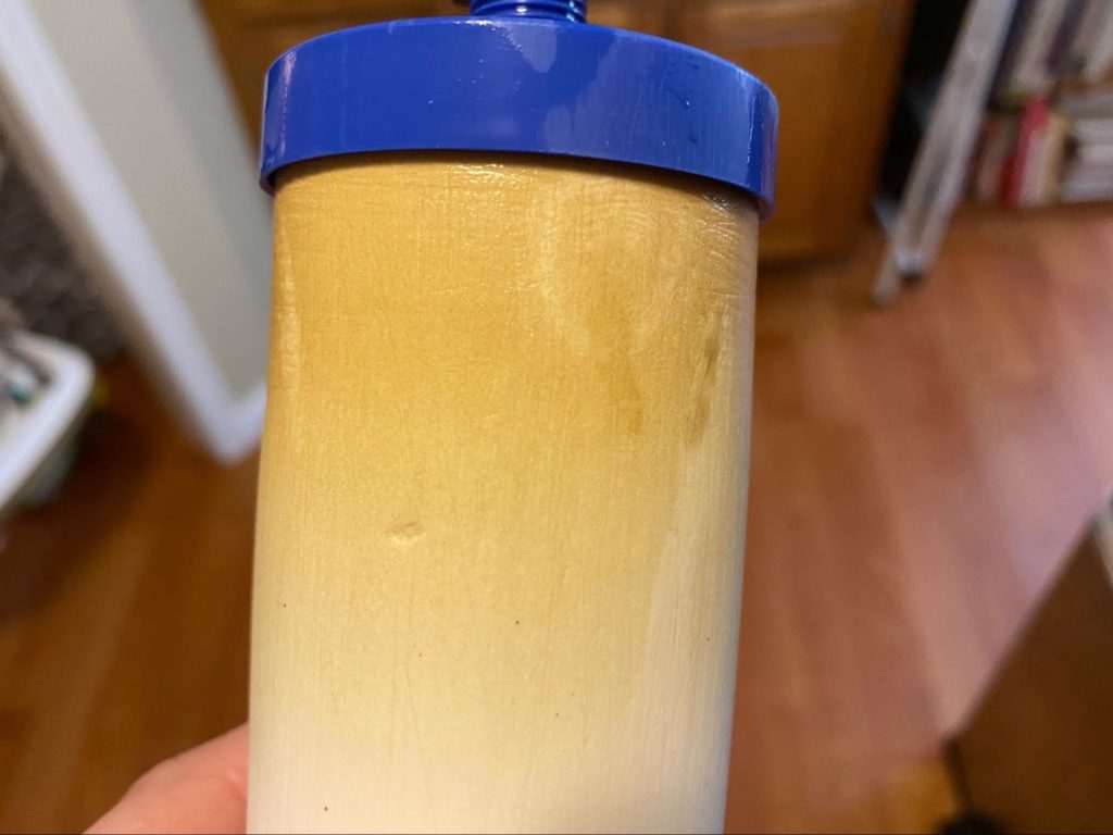 A dirty AquaMetix filter