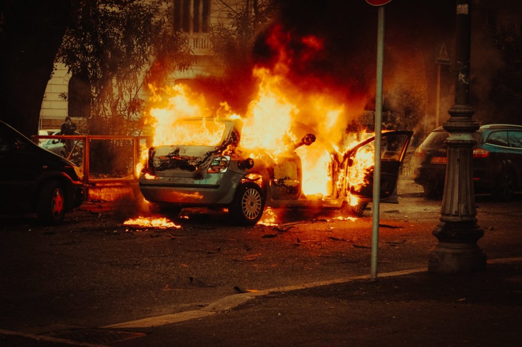 car-on-fire-during-riots