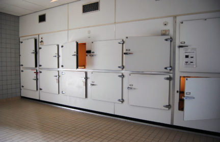 Photo of an empty morgue