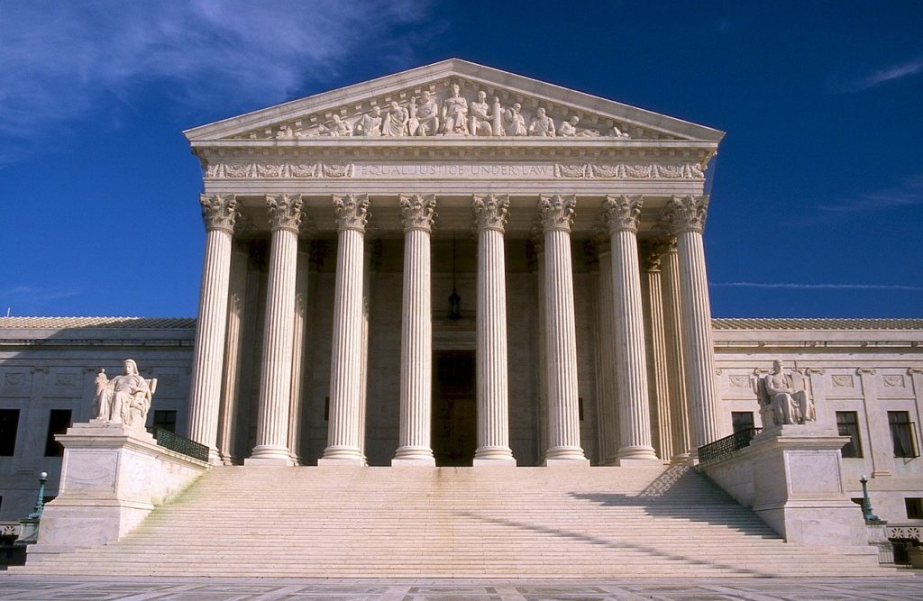 Empty Supreme Court steps