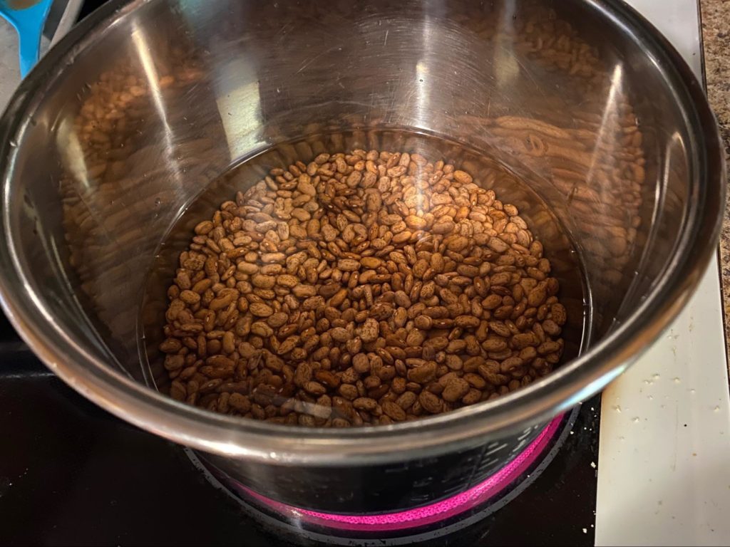 Quick soaking beans