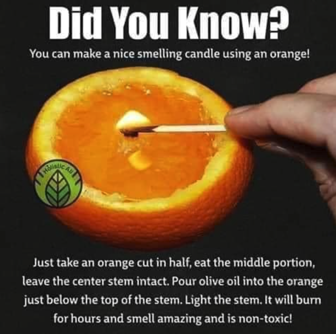 Orange candle meme.