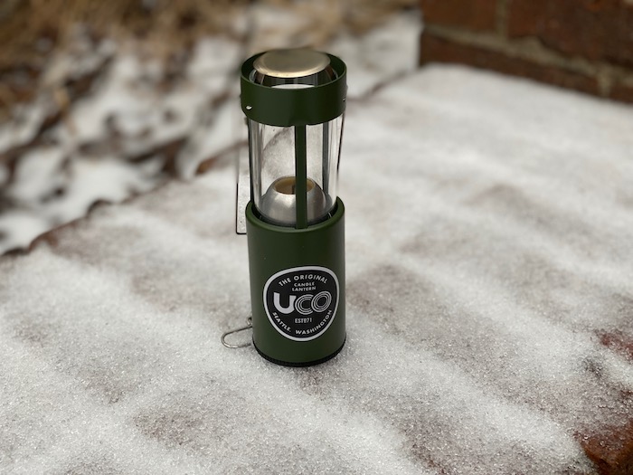 UCO Lantern extended in snow