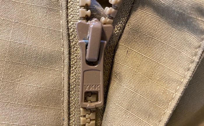 YKK zipper on LAPG pants
