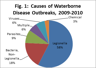 Causes of waterborne disease 2009-2010