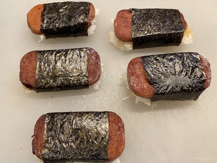 Finished Spam musubis