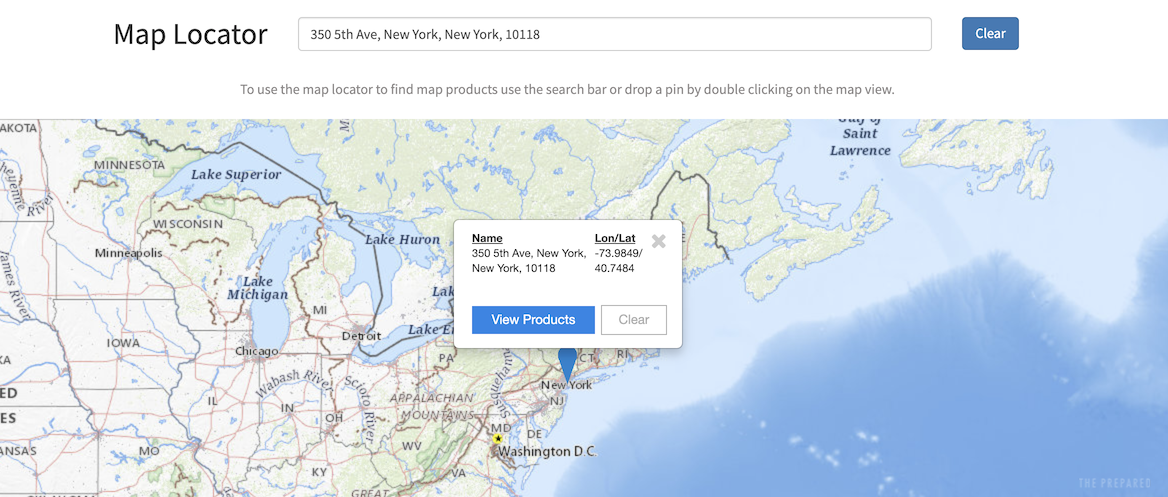USGS Map Locator