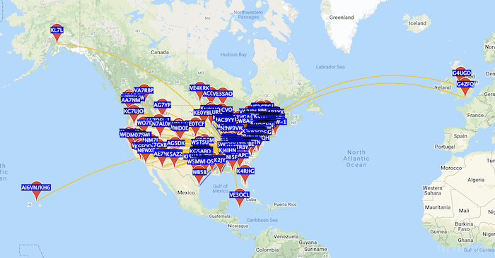 WSPR results with the KM4ACK antenna