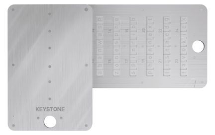 Keystone Tablet Plus slid out