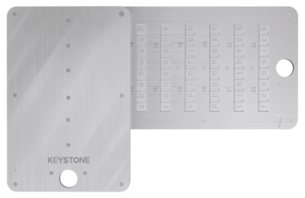 Keystone Tablet Plus slid out