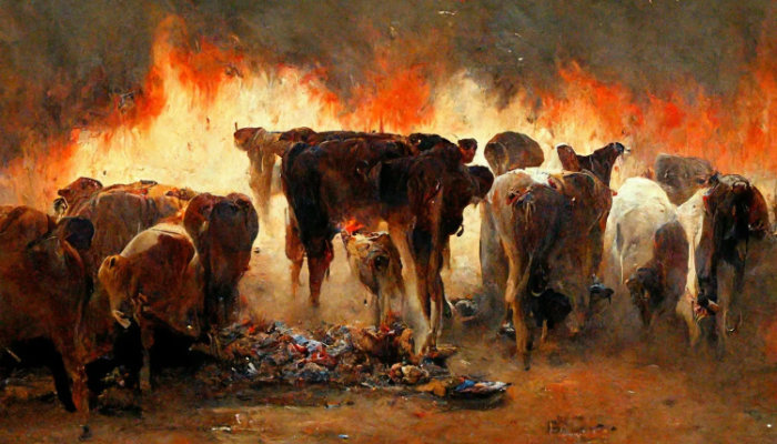Have 2000 cattle die of heat