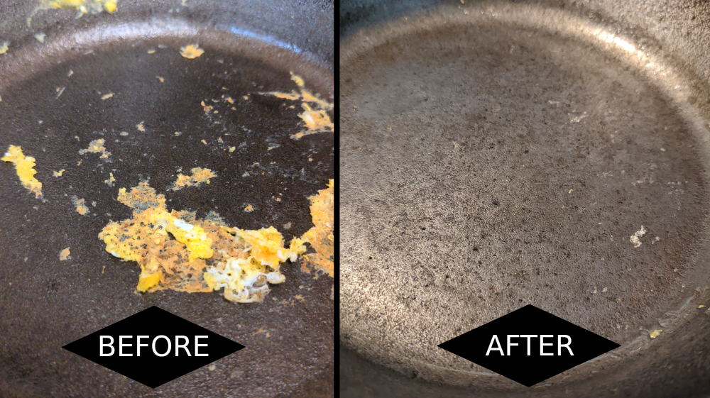 Sanding down a cast iron pan for that “smooth as glass” finish – Awesome  results! – The Prepared